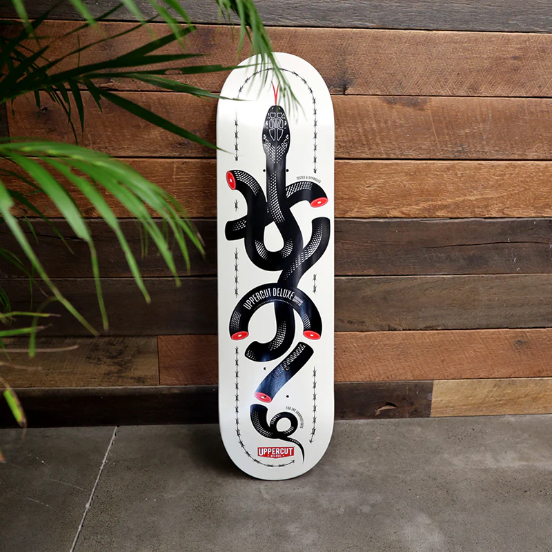 UPPERCUT DELUXE - SKATE DECK, CUT SNAKE