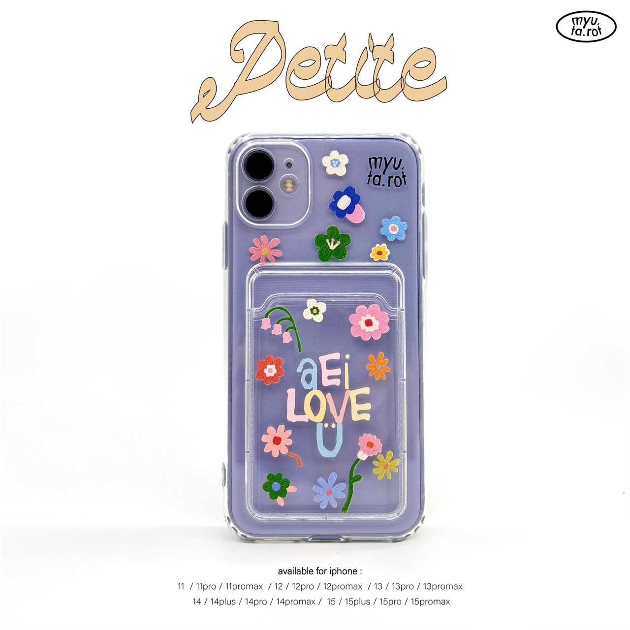 iPhone case with card holder - Petite