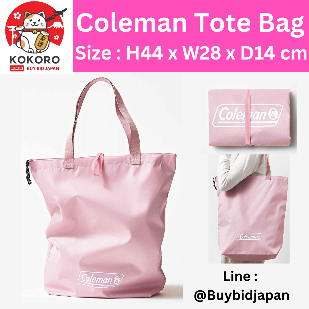 [PRE-ORDER] กระเป๋าผ้า โคลแมน Coleman Tote Bag กระเป๋าพับได้ กระเป๋าชอปปิง จ่ายตลาด นำเข้าจากญี่ปุ่น