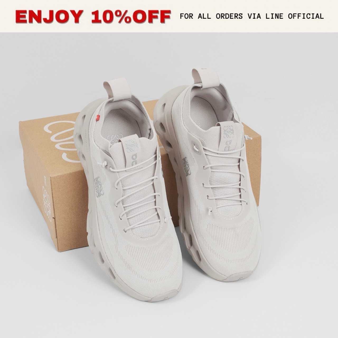 📍LIKE NEW📍LOEWE X ON Cloudtilt Sneaker In Polyester สี Sand | Shoes