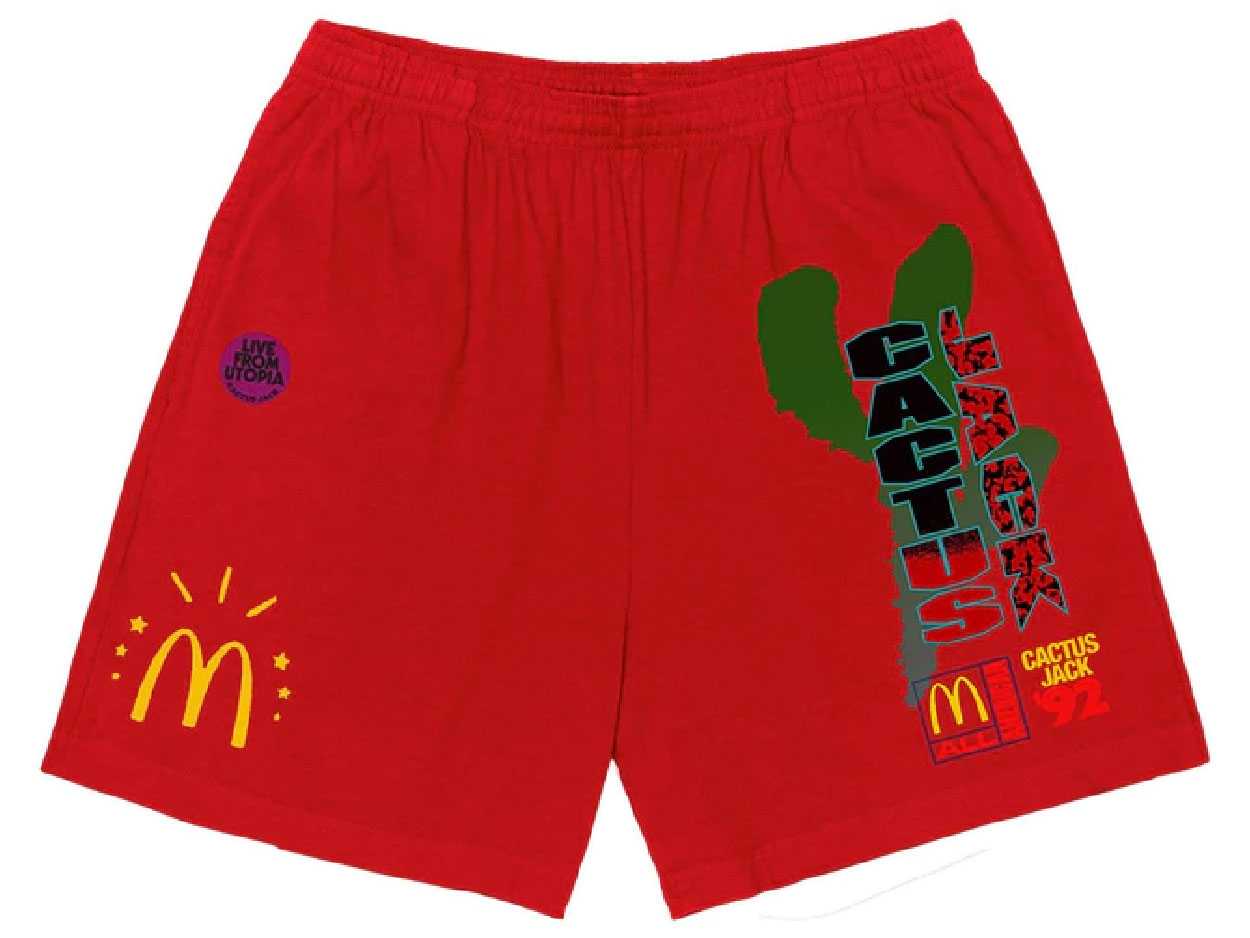 Travis Scott x McDonald’s All American '92 Shorts (RED)