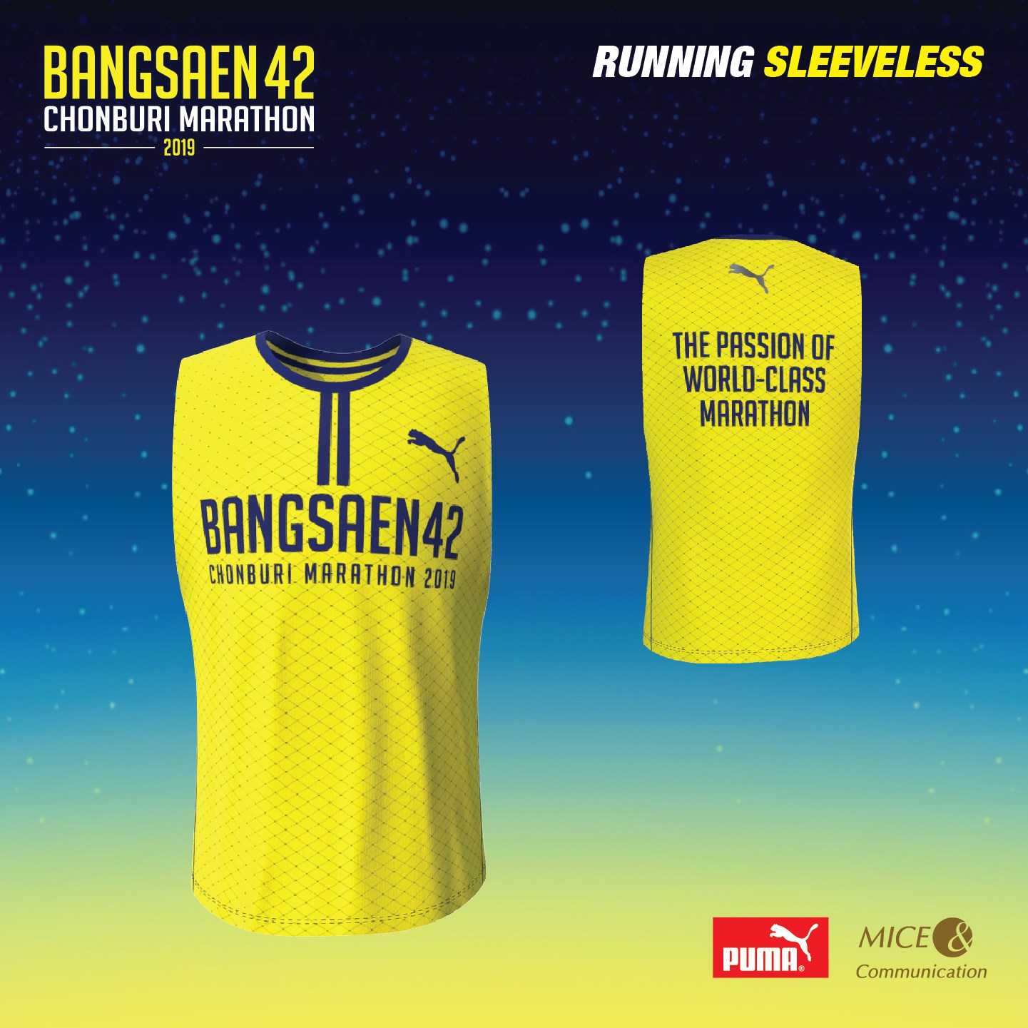 เสื้อวิ่ง BS42-2019 แบรนด์ PUMA (แบบแขนกุด)
