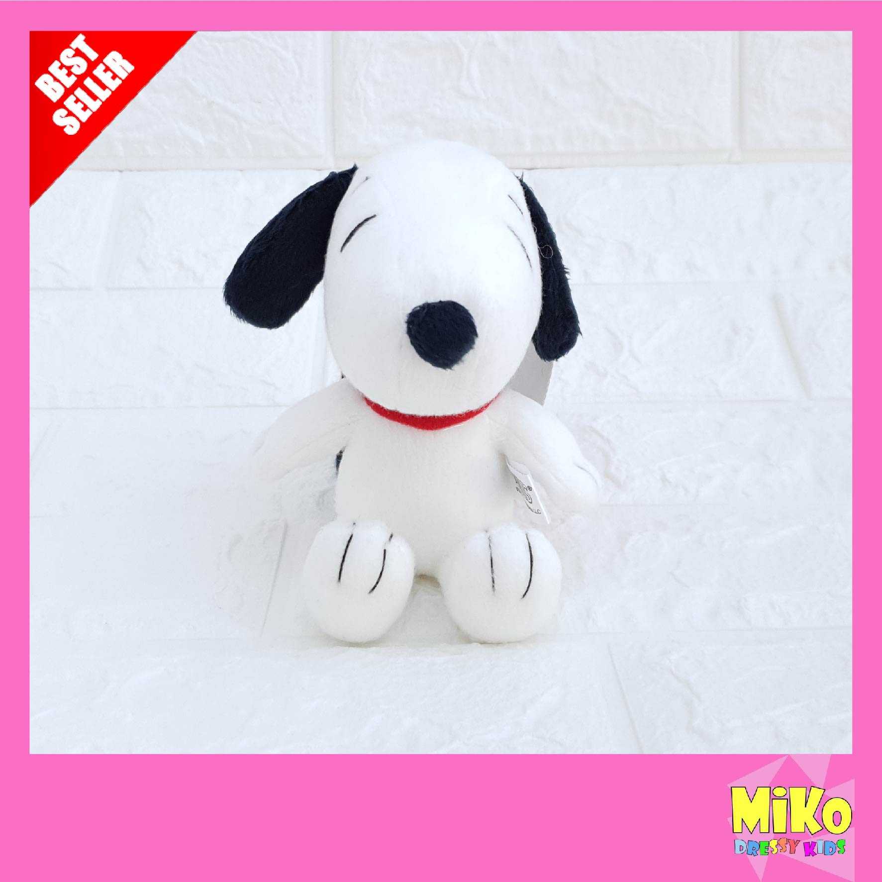 Snoopy ลิขสิทธิ์แท้ ตุ๊กตา พวงกุญแจ สนู๊ปปี้ ขนาด 5 นิ้ว STD ท่านั่ง The Peanuts Movie