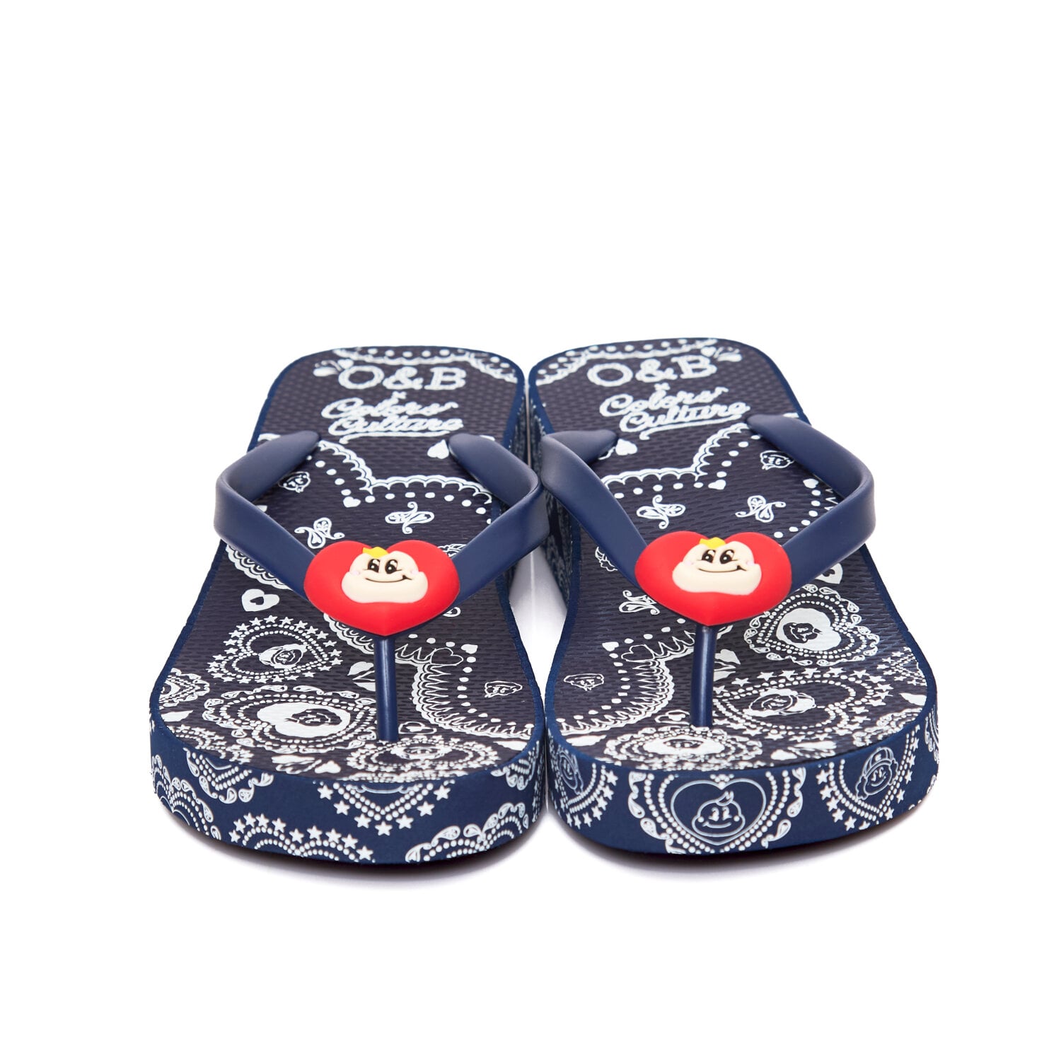 PAISLEY SANDALS - BANDANA BLUE