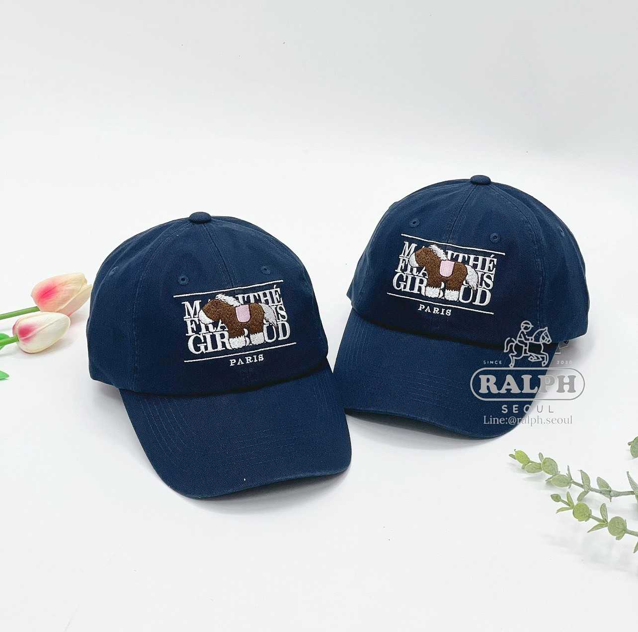 Marithe Pony Classic Logo Cap (Navy)