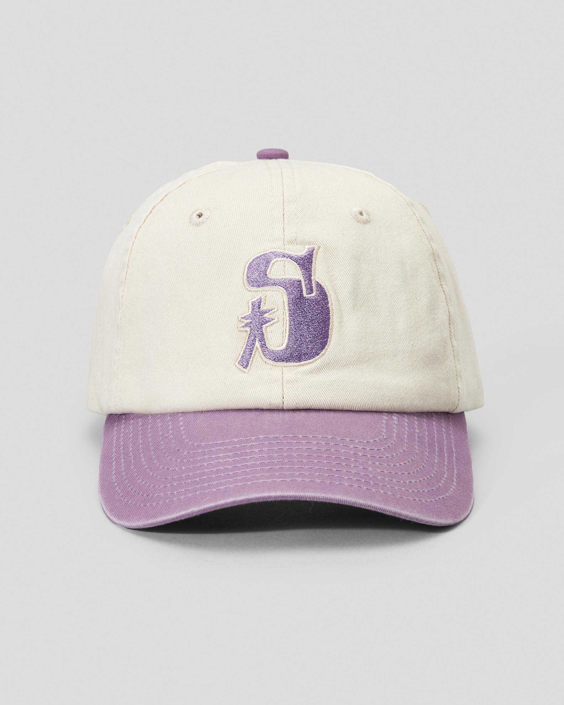 Stussy Big S Purple White/Mauve cap