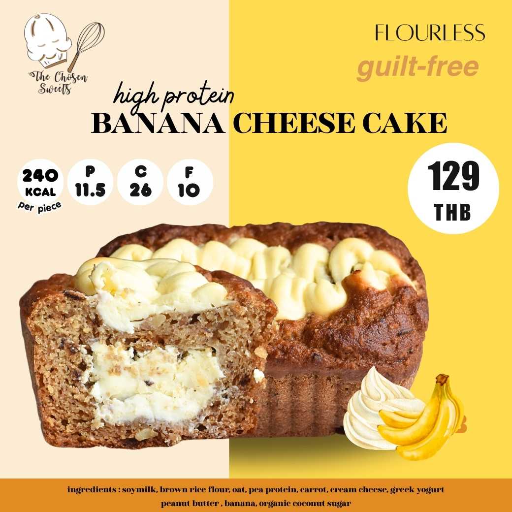 The Chosen Sweets - High Protein BANANA Cheese cake (Pre-order)