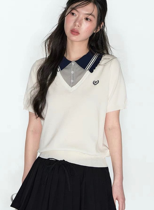 Brand take a nap polo top