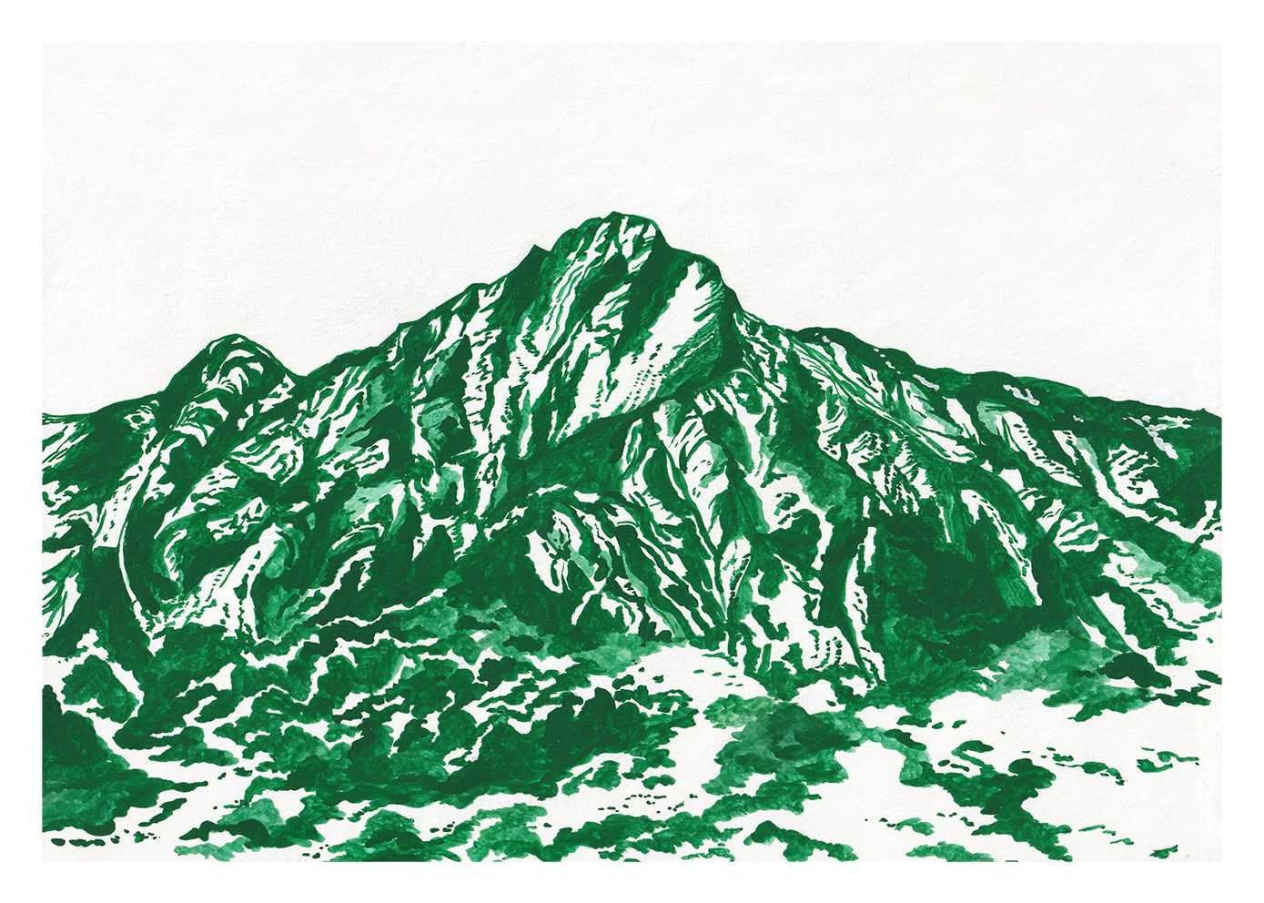 [50 x 70 cm] Mount Jade BY JARON SU (ONLY POSTER SIZE 50 x 70 cm.)
