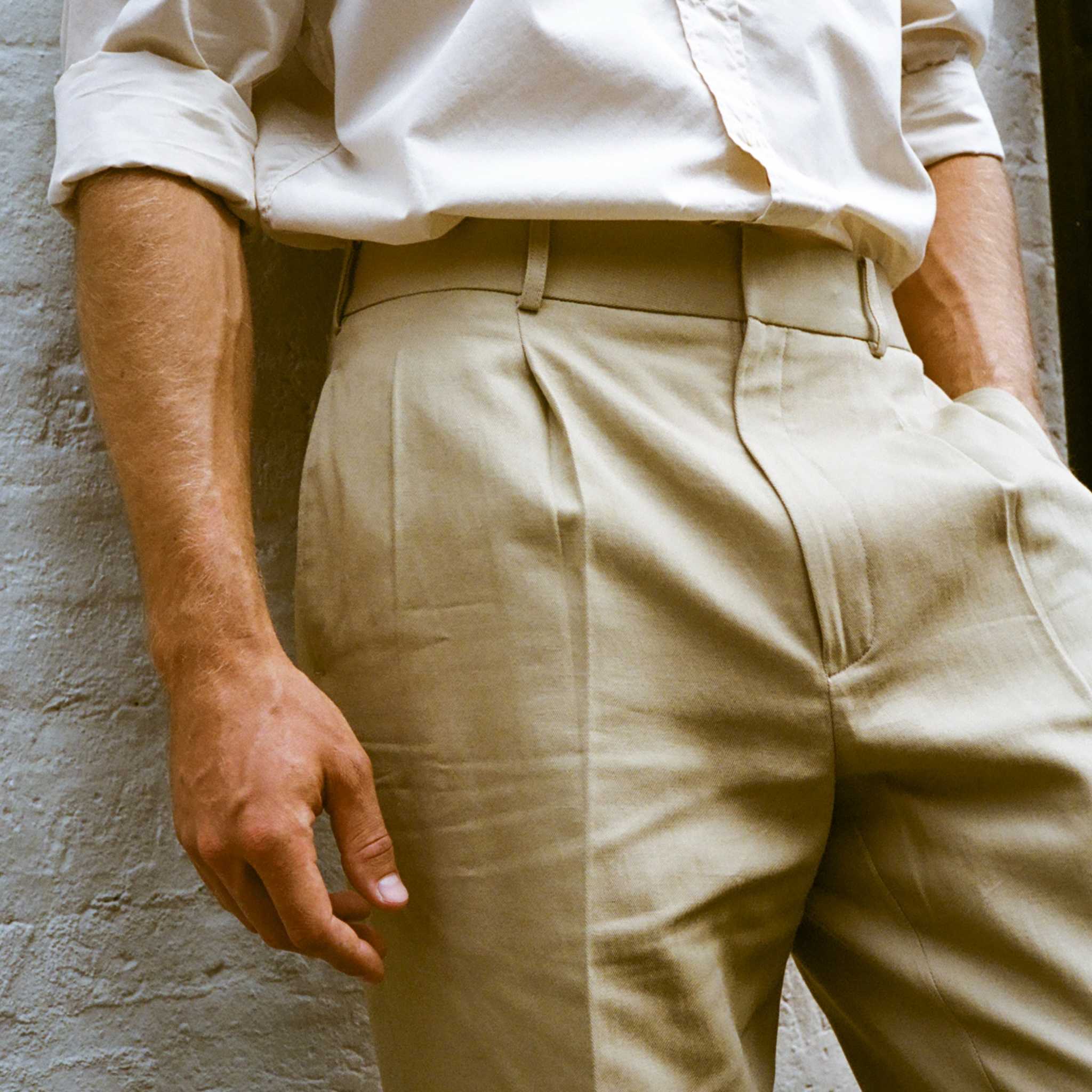 GENE 2 PLEATS - Beige