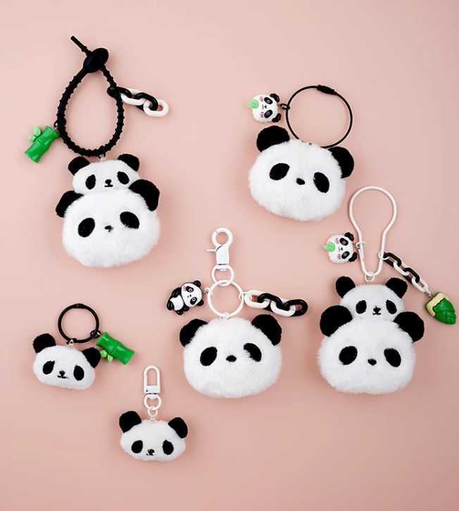 ตุ๊กตาแพนด้า 🐼 พวงกุญแจ handmade พวงกุญแจแพนด้า แพนด้าเฉิงตู Panda พวงกุญแจแฮนด์เมด DIY