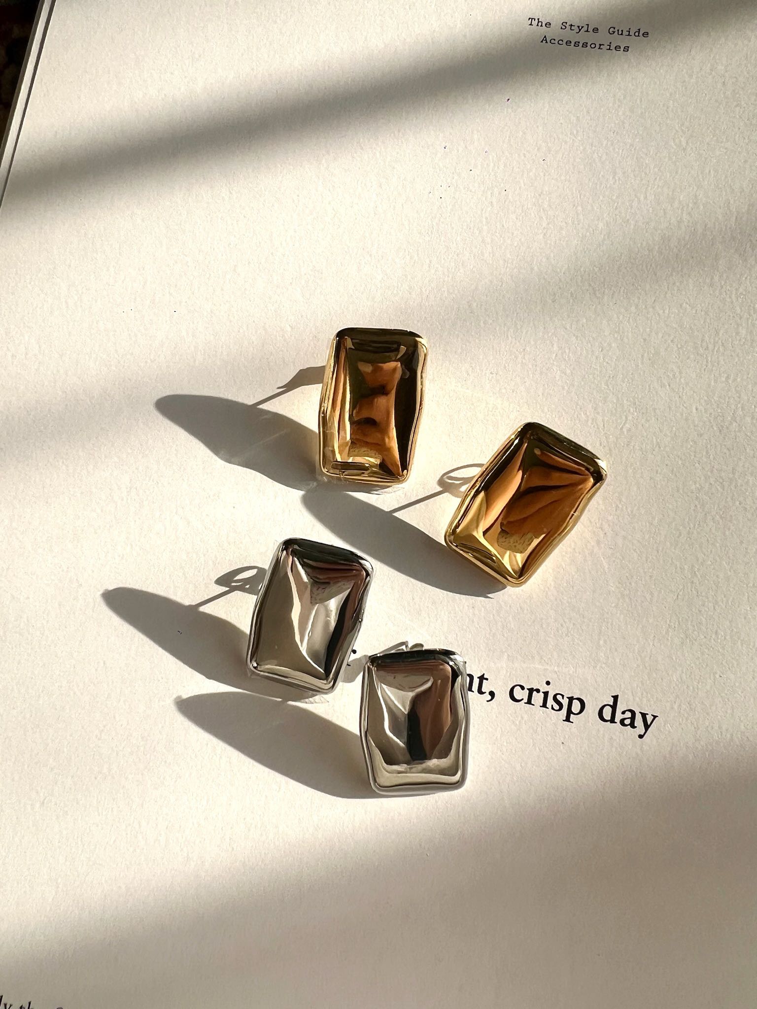 Mirror earring