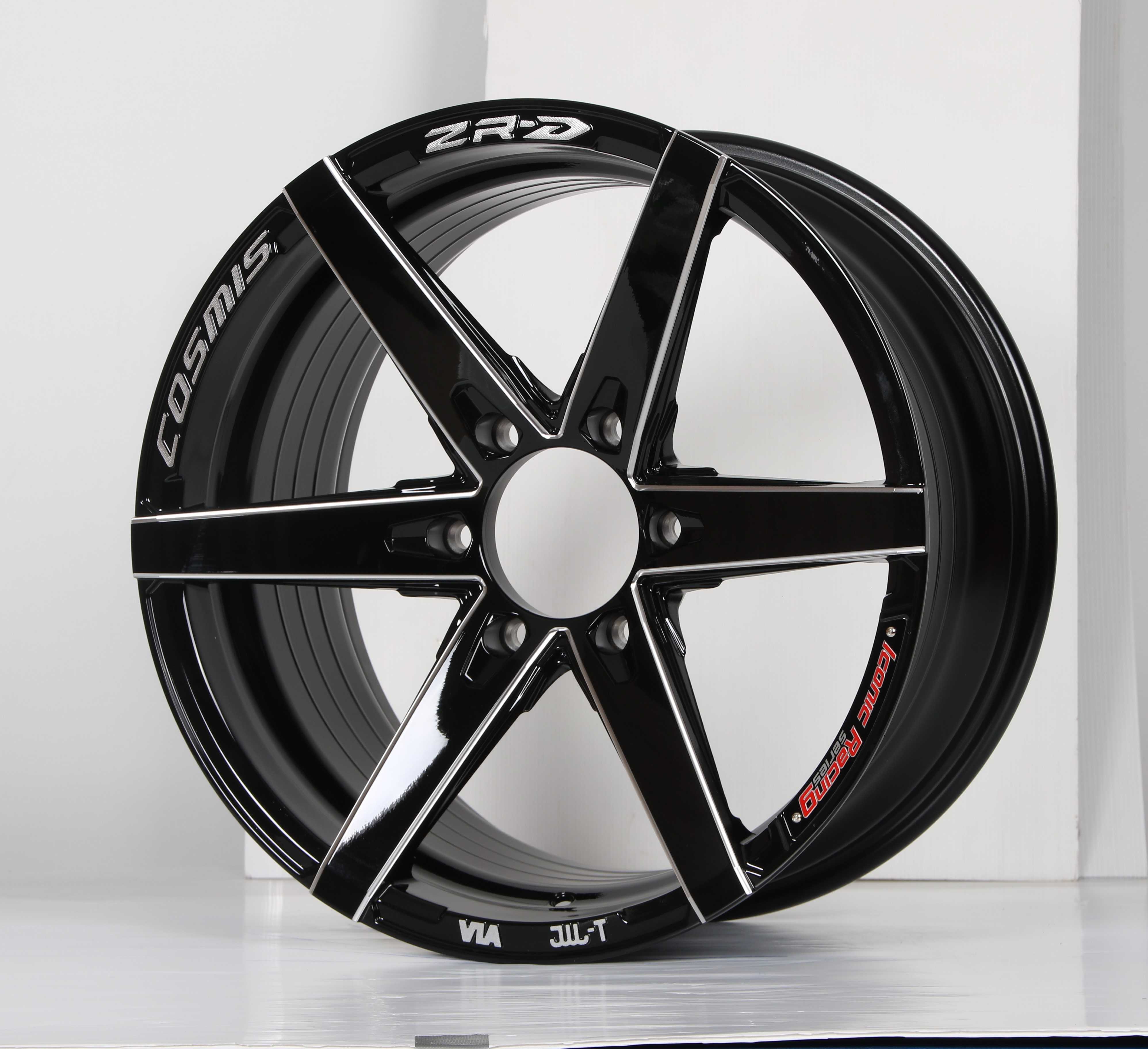 แม็กซ์ ZR-D(YA9956) 18X9.0 6X139.7 ET30 CB.106 BLK-W-X  (สีดำเงาทั้งวงCNCข้างก้าน+ตัวหนังสือ)