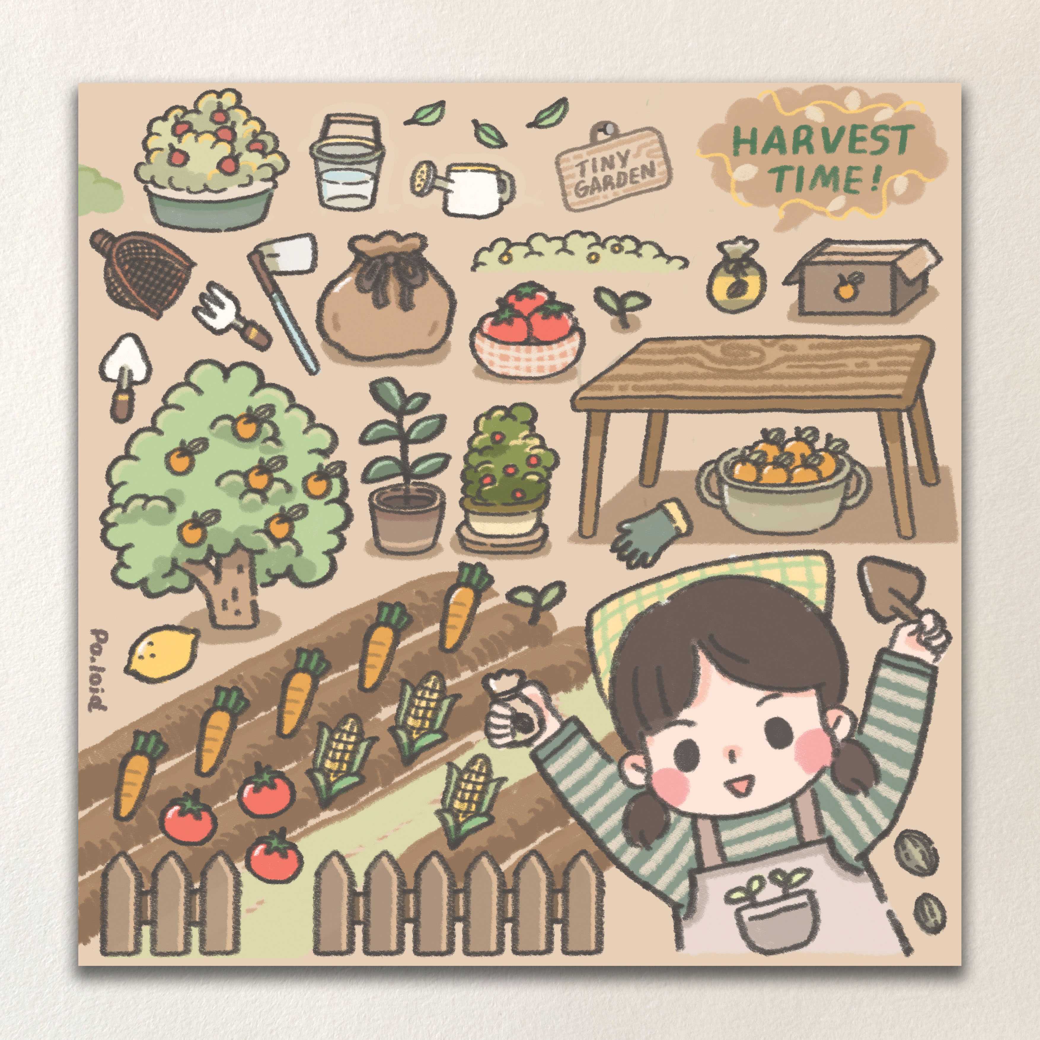 Harvest time! postcard