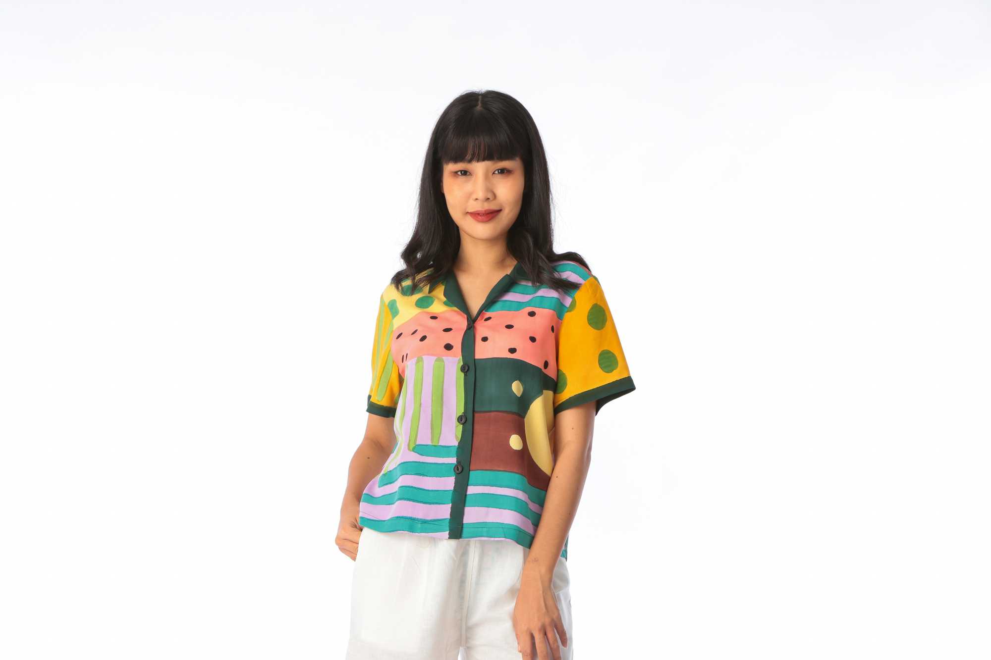 (Pre-order) Hawaii Shirt Cotton Rayon For Summer Beach Vacation