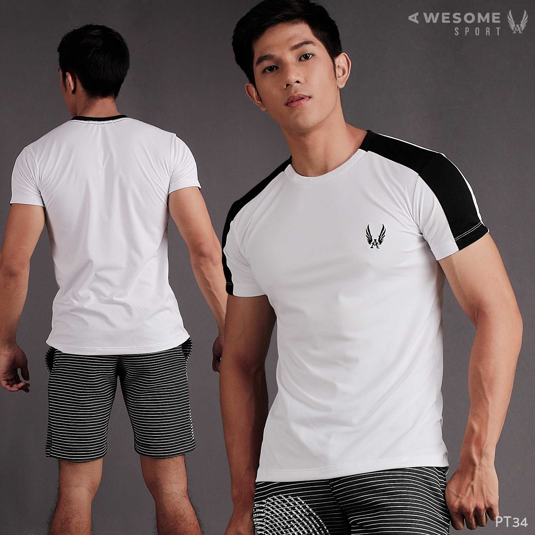 PT34 เสื้อยืดแขนสั้น Awesome sport