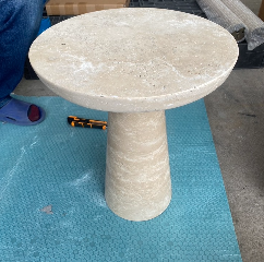 โต๊ะข้าง หินtravertine 35xH43cm