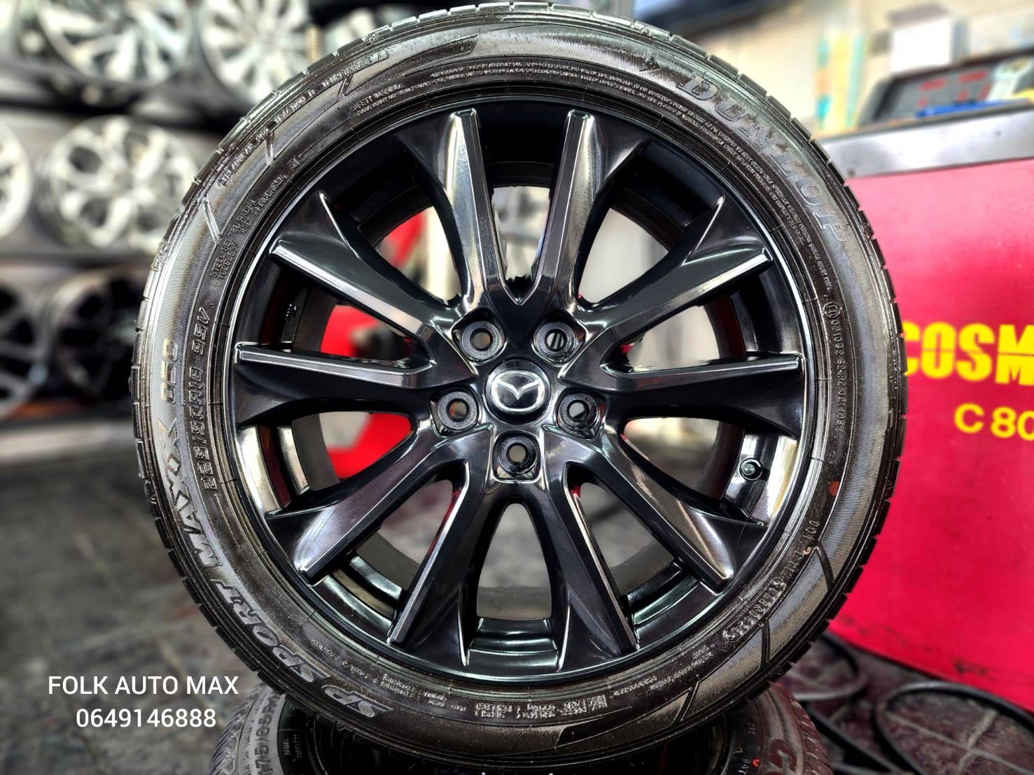 ล้อ Mazda CX 3 ขอบ 18 สภาพสวยไม่มีรอยพร้อมยาง Dunlop ปี 24 ดอกยางเต็มทุกเส้น 1319168 96581167