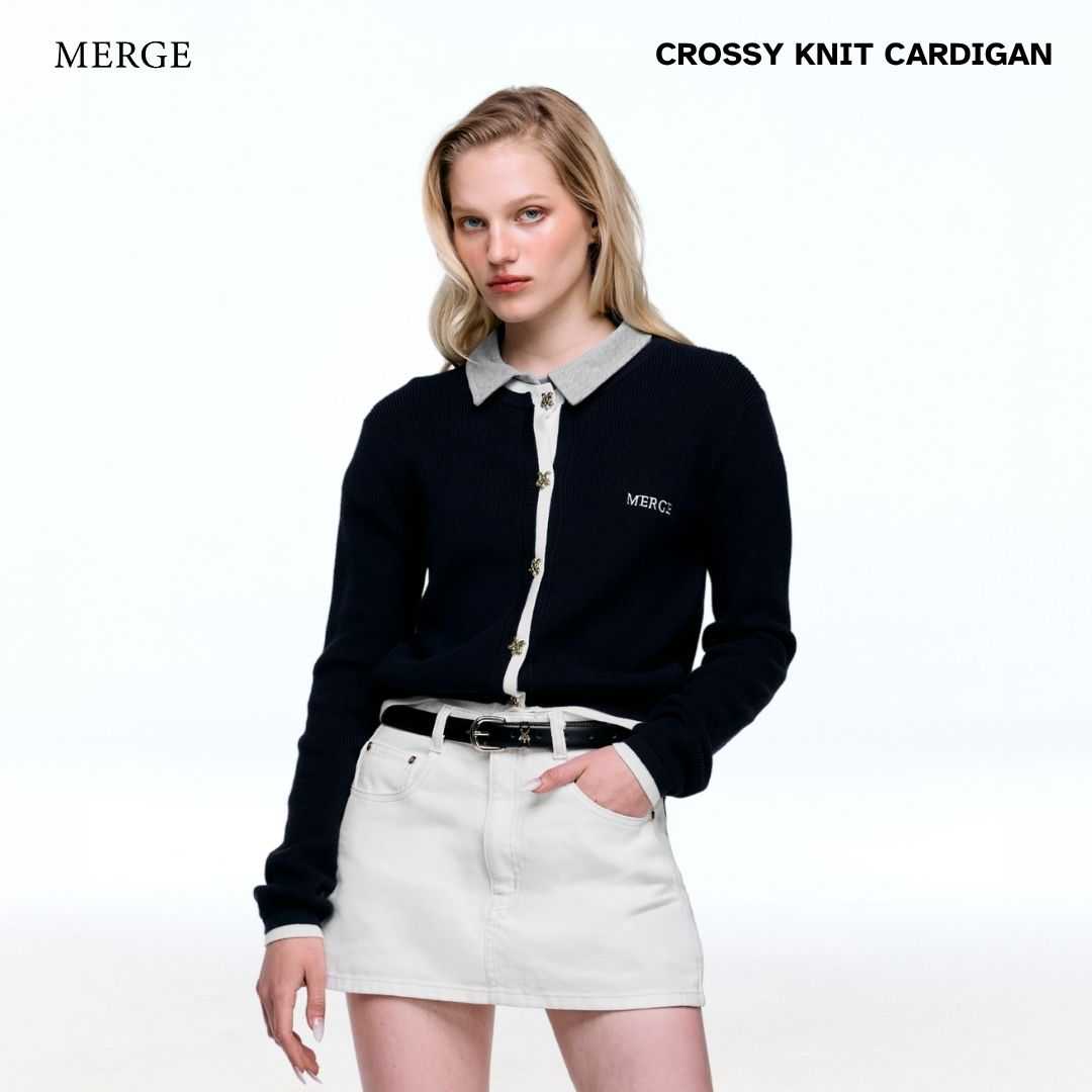 Merge Official - Crossy Knit Cardigan (จัดส่ง 15/08)