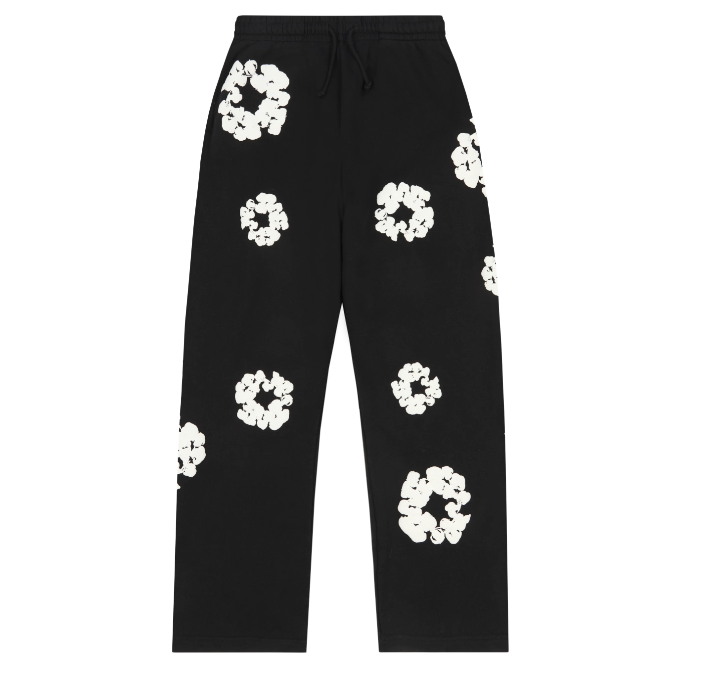Denim Tears Cotton Wreath Baggy Sweatpants Black