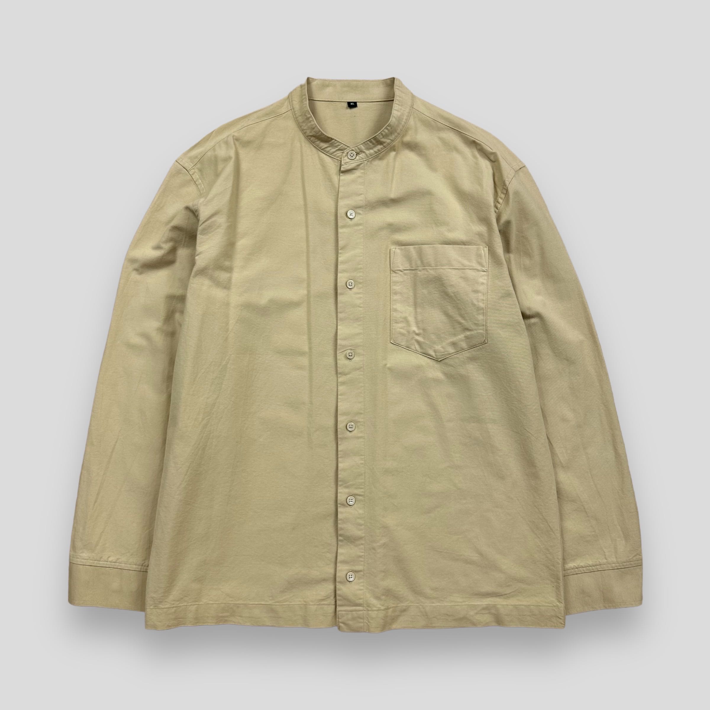 MUJI STAND COLLAR POCKET SHIRT 