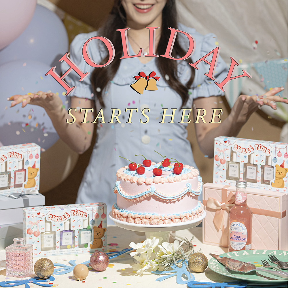 U-DELI Gift Set Limited Edition เซ็ตสีทาเล็บ ไม่อบ เลือกสีได้เอง 1 เซ็ตมี 3 ขวด ของขวัญสำหรับคนสำคัญ