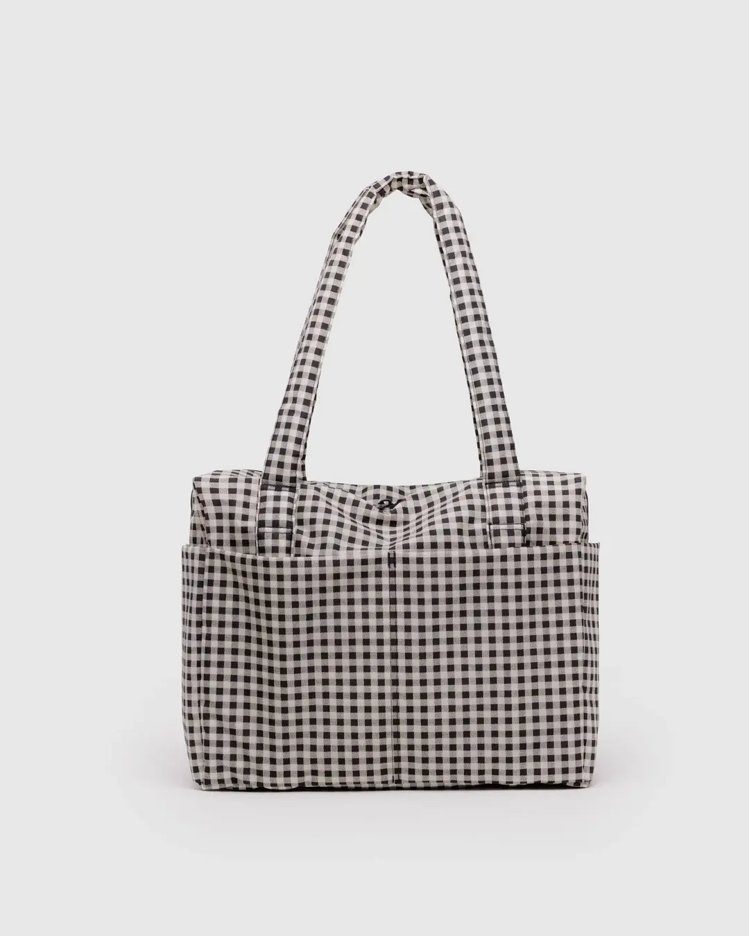 BAGGU Small Cloud Carry-On - Black & White Gingham