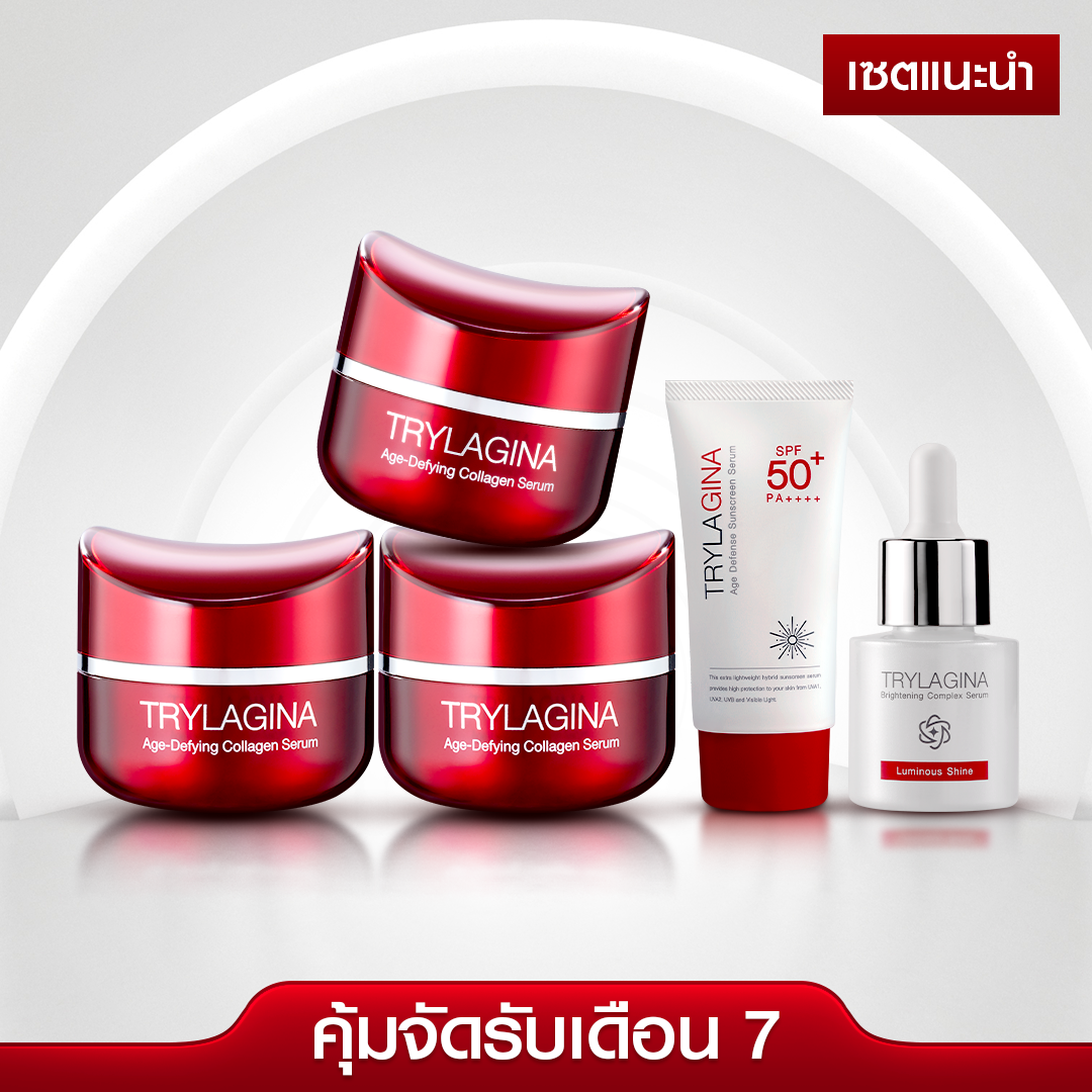 [3ฟรี2] Set ฟื้นฟูผิวอ่อนเยาว์ Trylagina 12X (ไตรลาจิน่า 12X)