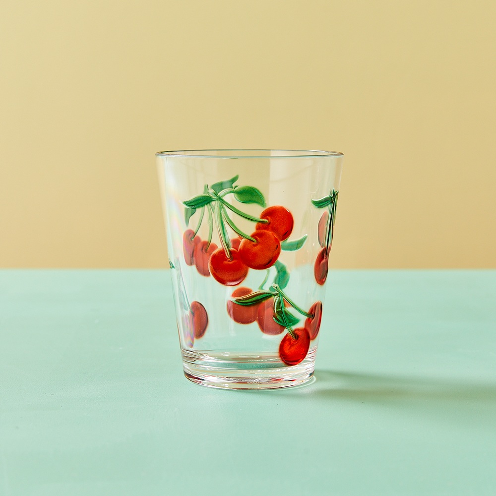 (Pre-order)  Summer Costa - Acrylic Cherry Short Tumbler 480 ML