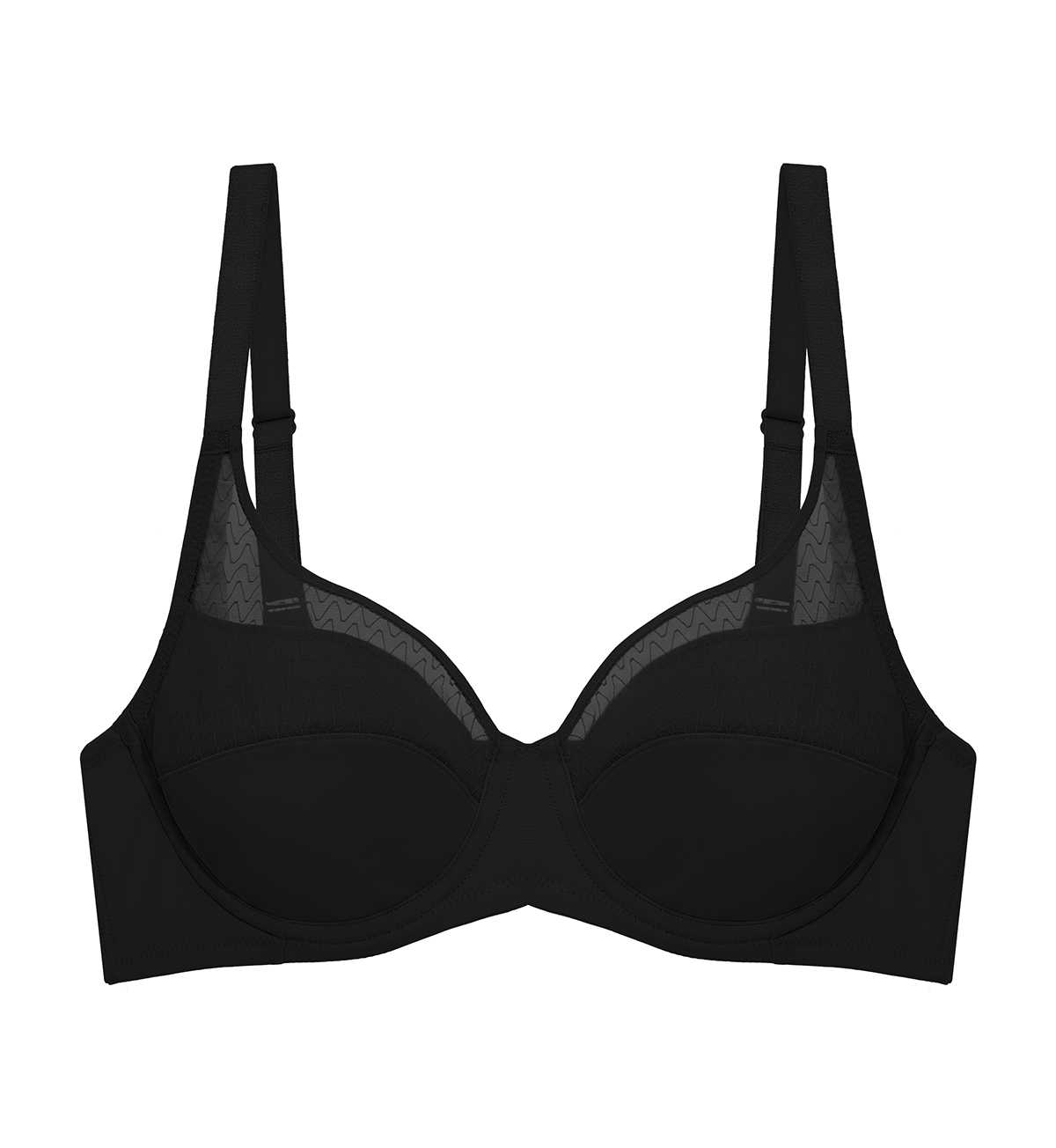 NEW Triumph 10227041 Simply Everyday Chic WP 01 0004 เสื้อชั้นในมีโครงคัพบาง สีดำ