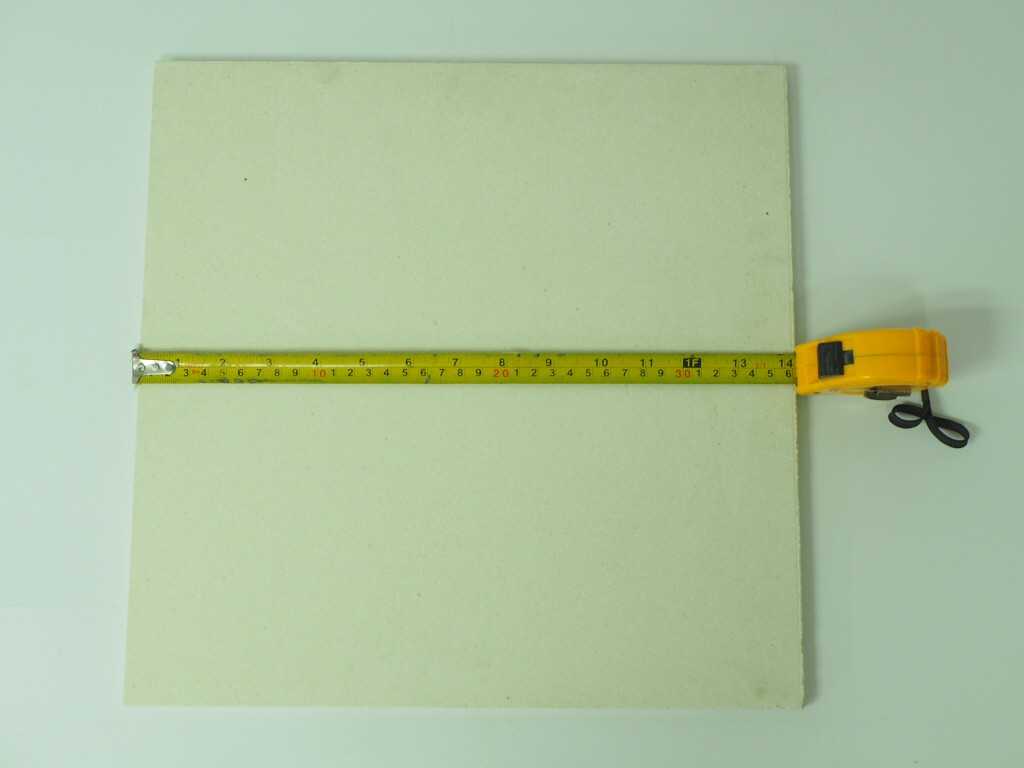 BATT COR.(SQUARE) 360X290X12 MM. แผ่นทนไฟคอร์เดียไรด์
