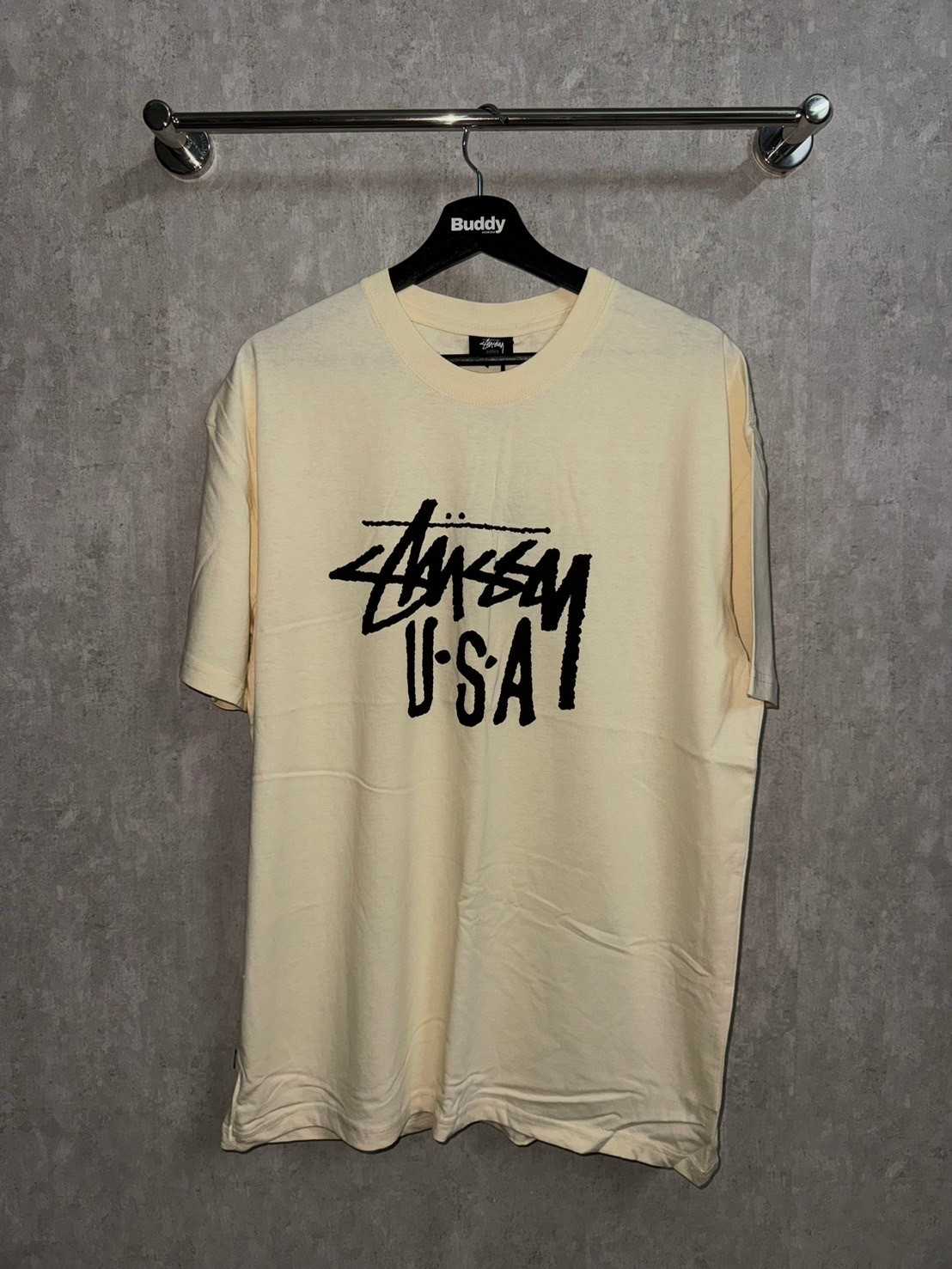 Stussy AU USA Tee (Cream)