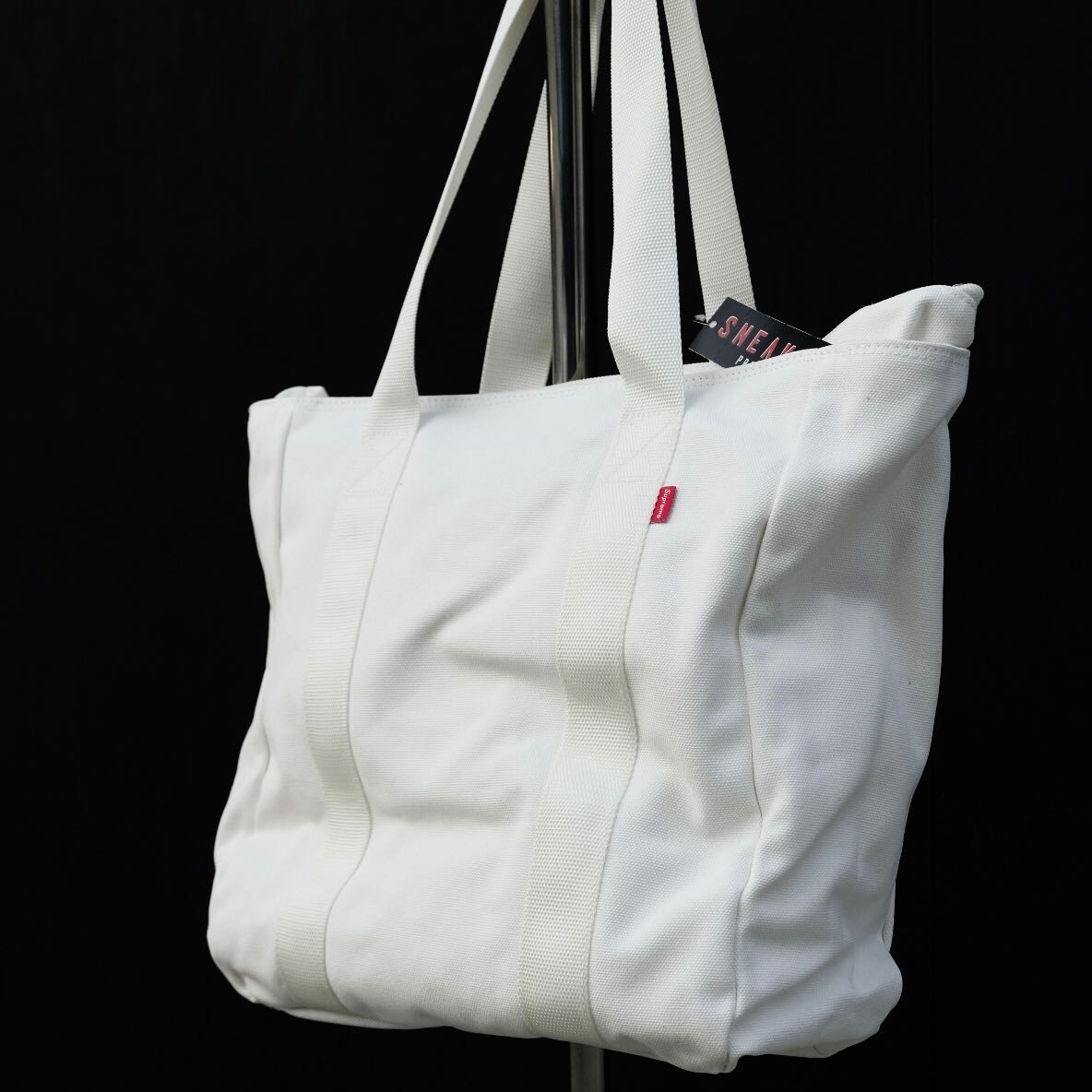 Supreme Canvas Tote Bag White | LINE SHOPPING