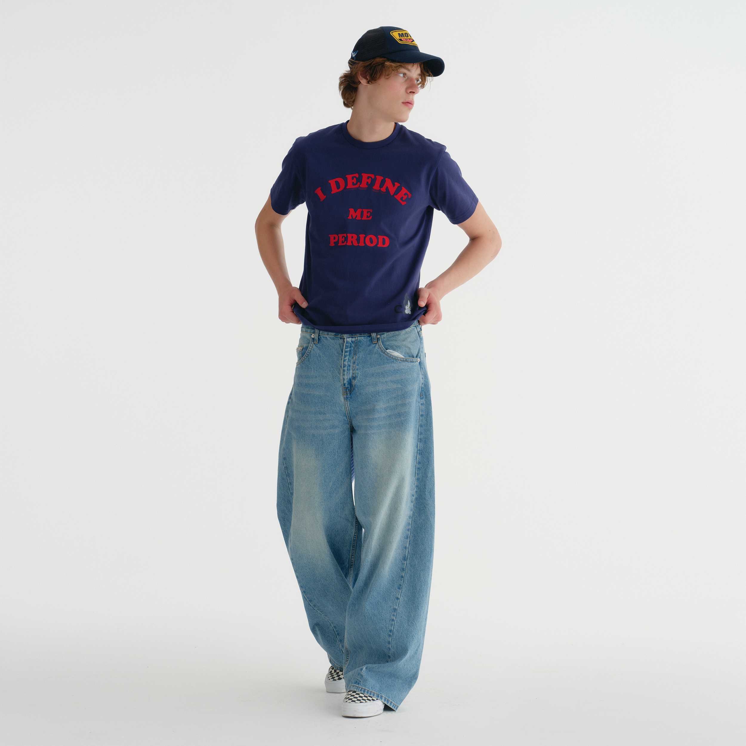 HARRY TEE NAVY (FIRM COTTON)