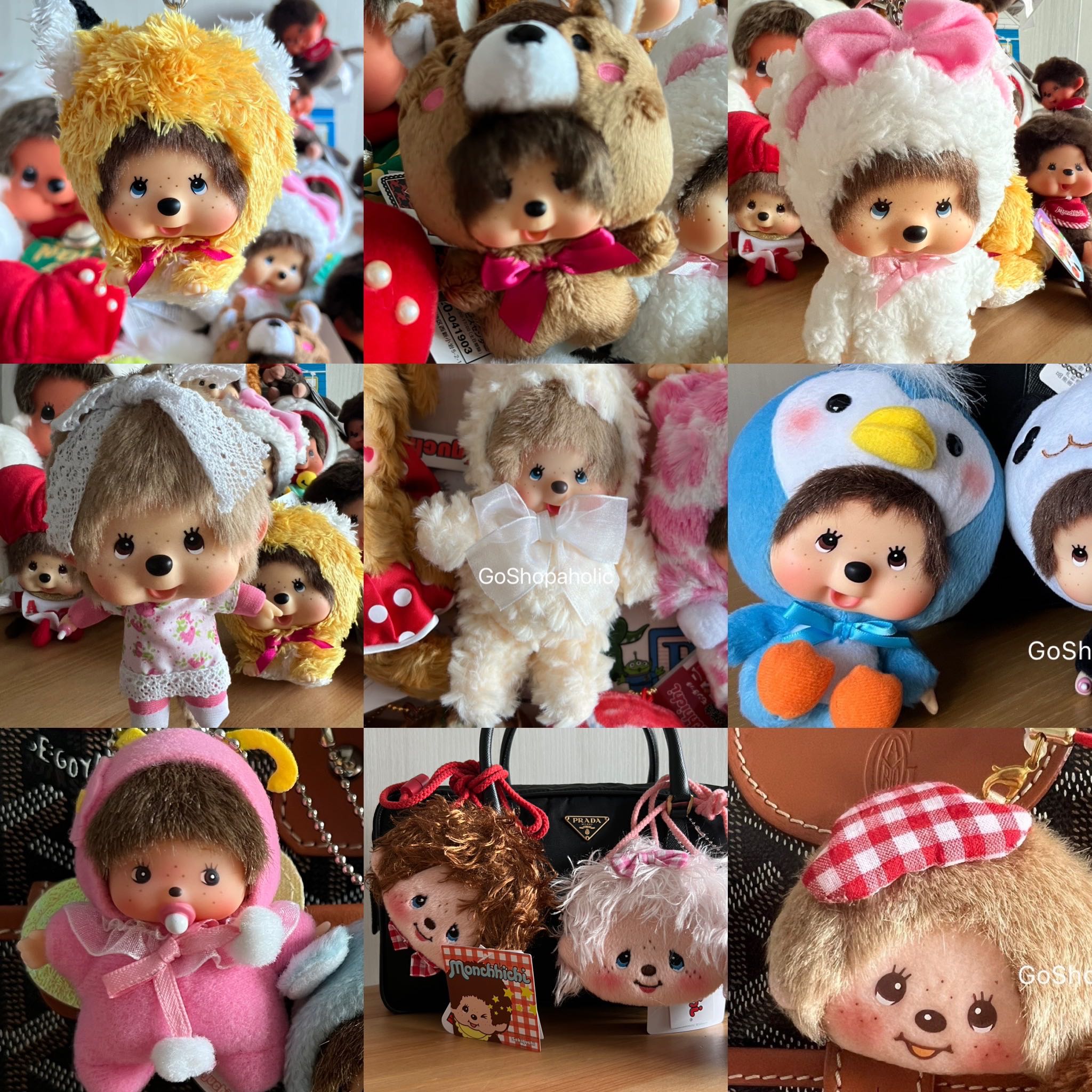 Sekiguchi Monchhichi Keychain - Case Card & Pouch