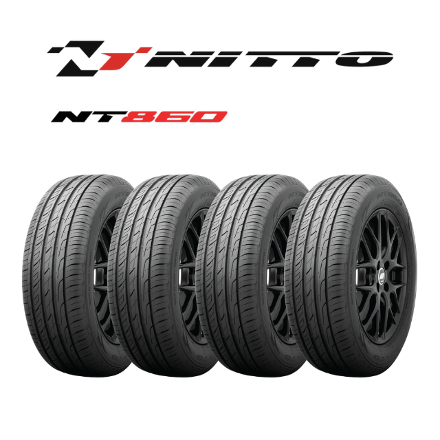 ยางรถยนต์ 195/55 R15  NITTO รุ่น 860 ยางใหม่ ปี2025(3แถม1)(ราคา4เส้น)