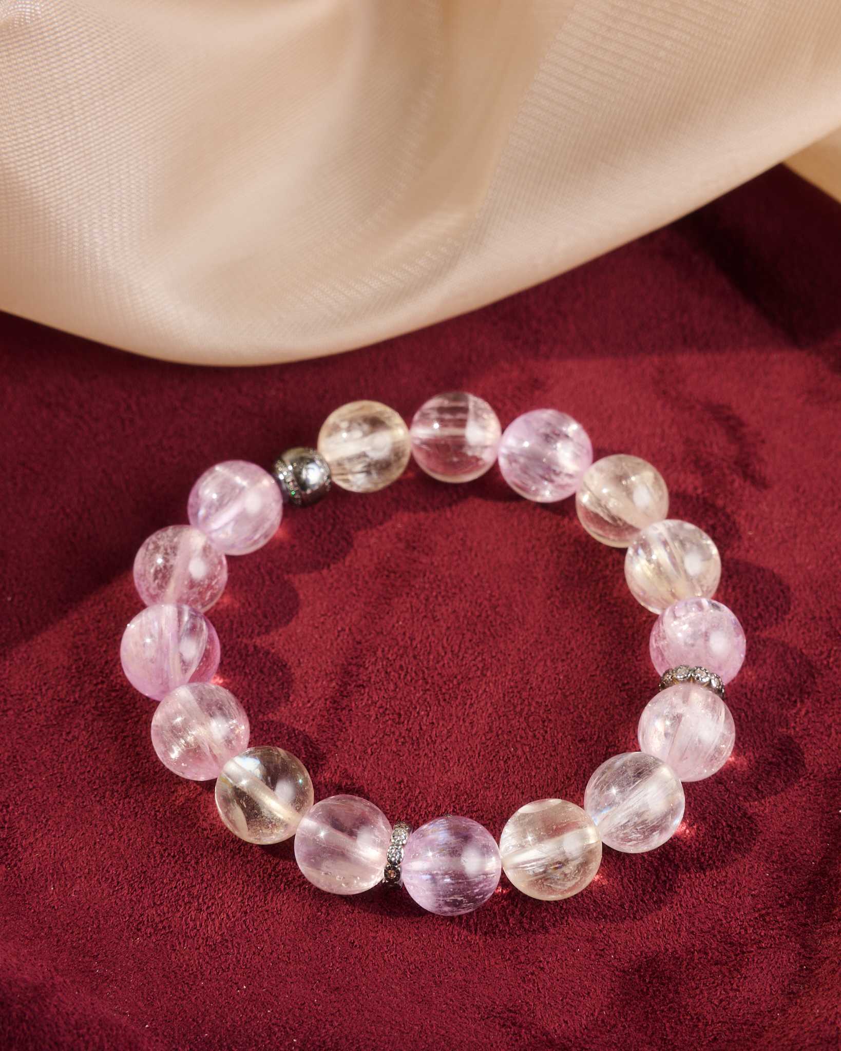 กำไลหินดึงดูดรักแบบ unconditional love 💜Kunzite