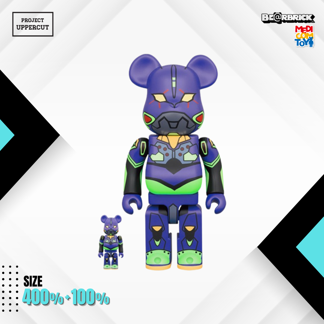 BE@RBRICK 400%+100% EVANGELION THRICE UPON A TIME : Evangelion Unit 01 (New Paint Ver.) [New]