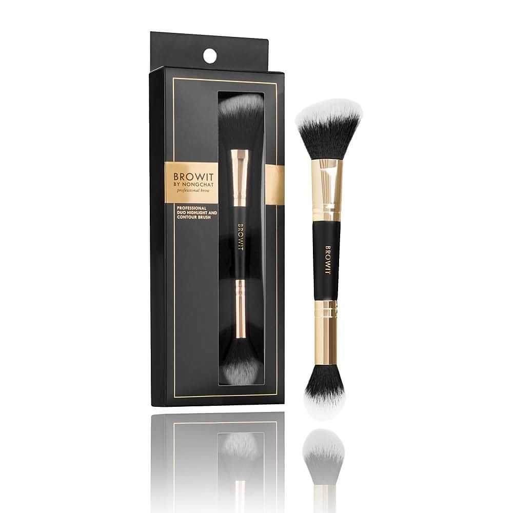 แปรงไฮไลท์และคอนทัวร์ ► Official Account Browit Professional Duo Brush