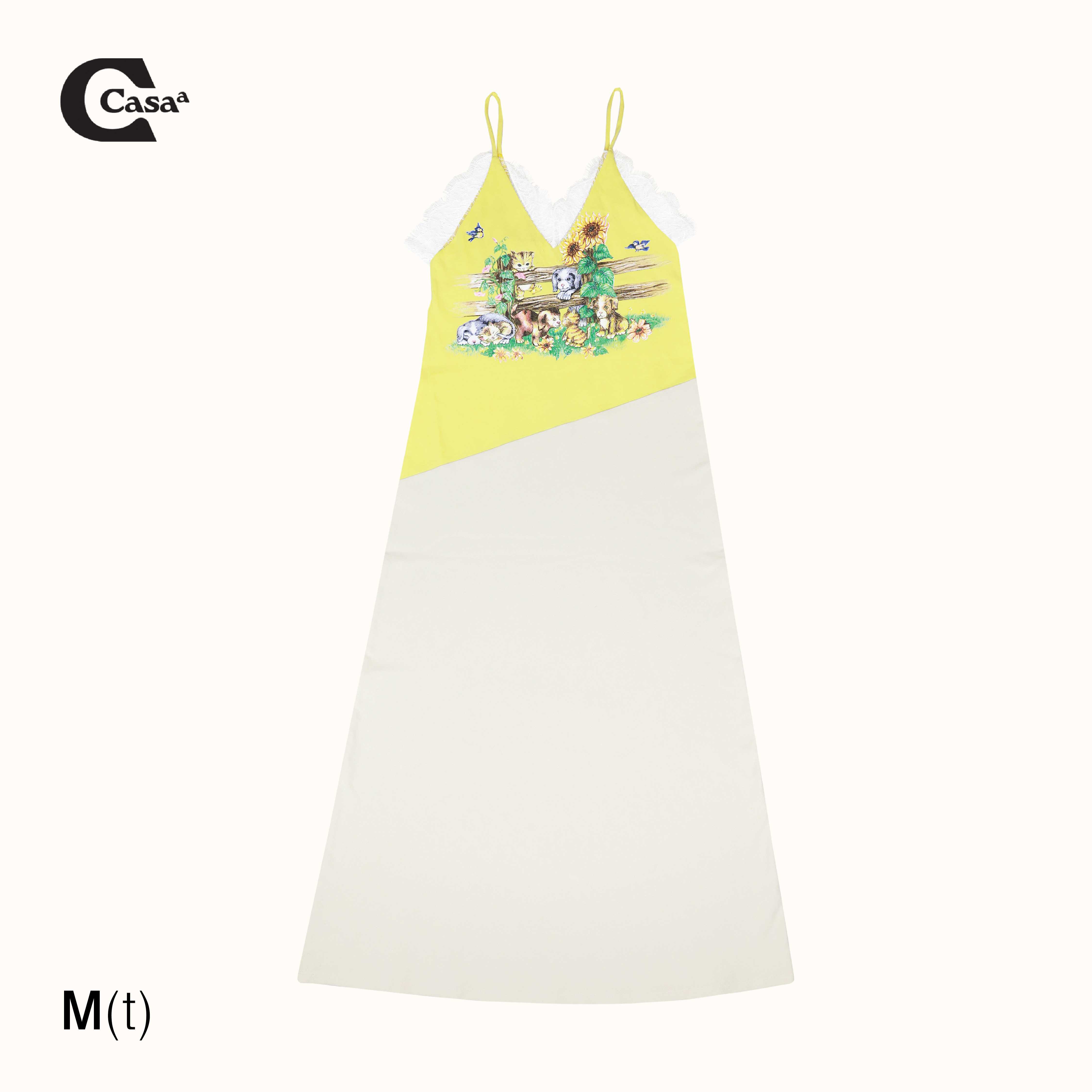 LACE TRIMMED DRESS (REWORK) M TALL
