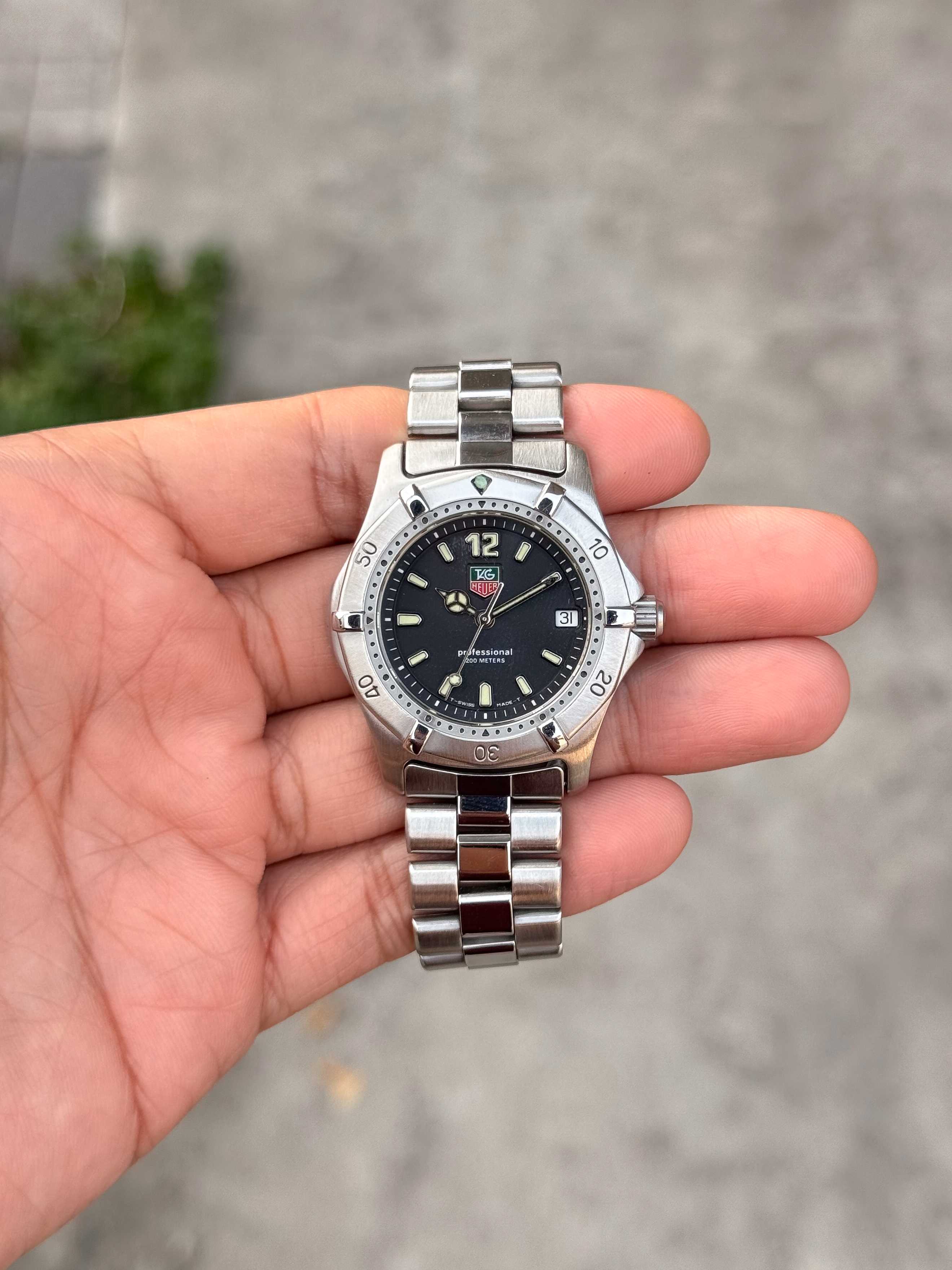 Tag Heuer New2000 Boy Size Quartz หน้าดำ