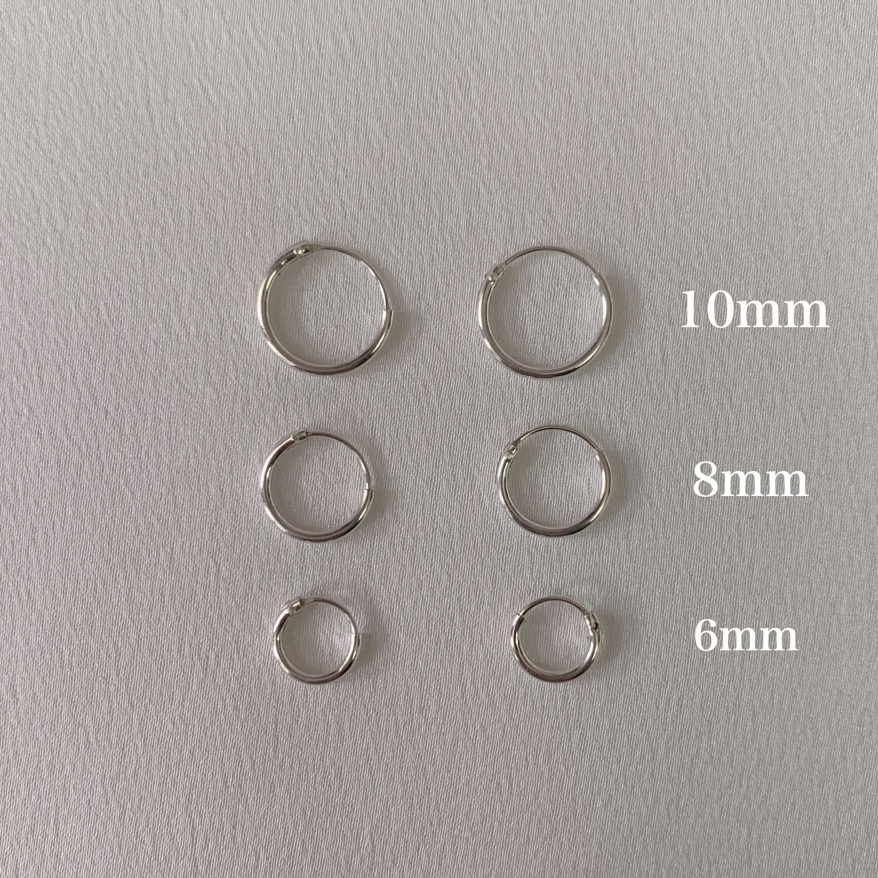 925 silver hoop
