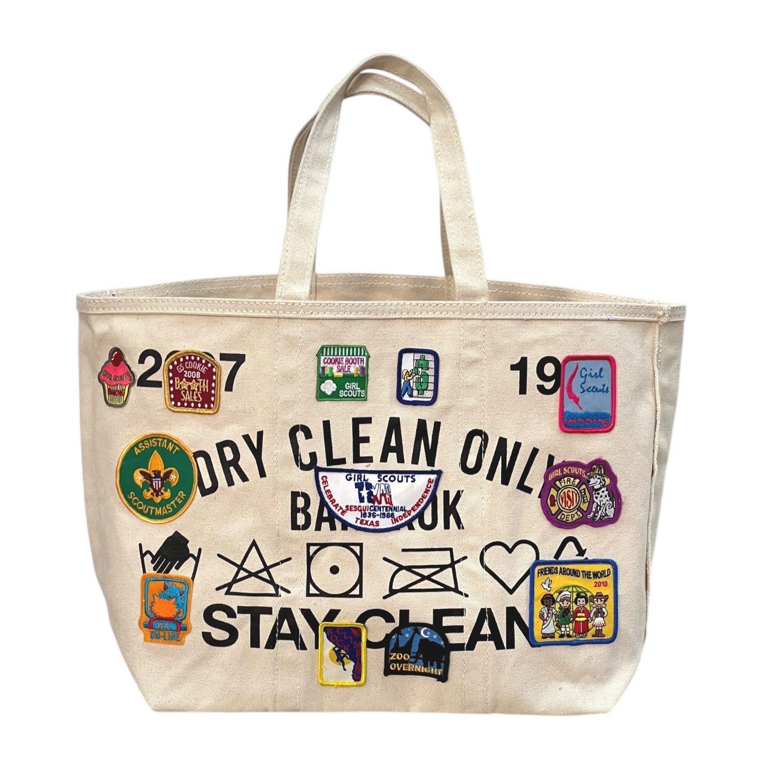 MEDIUM TOTE PATCH ( WHITE )