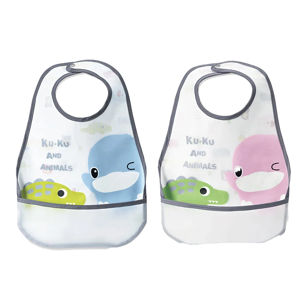 KU.KU Duckbill Animals Party Waterpoof Baby Bib ผ้ากันเปื้อนเด็กกันน้ำ