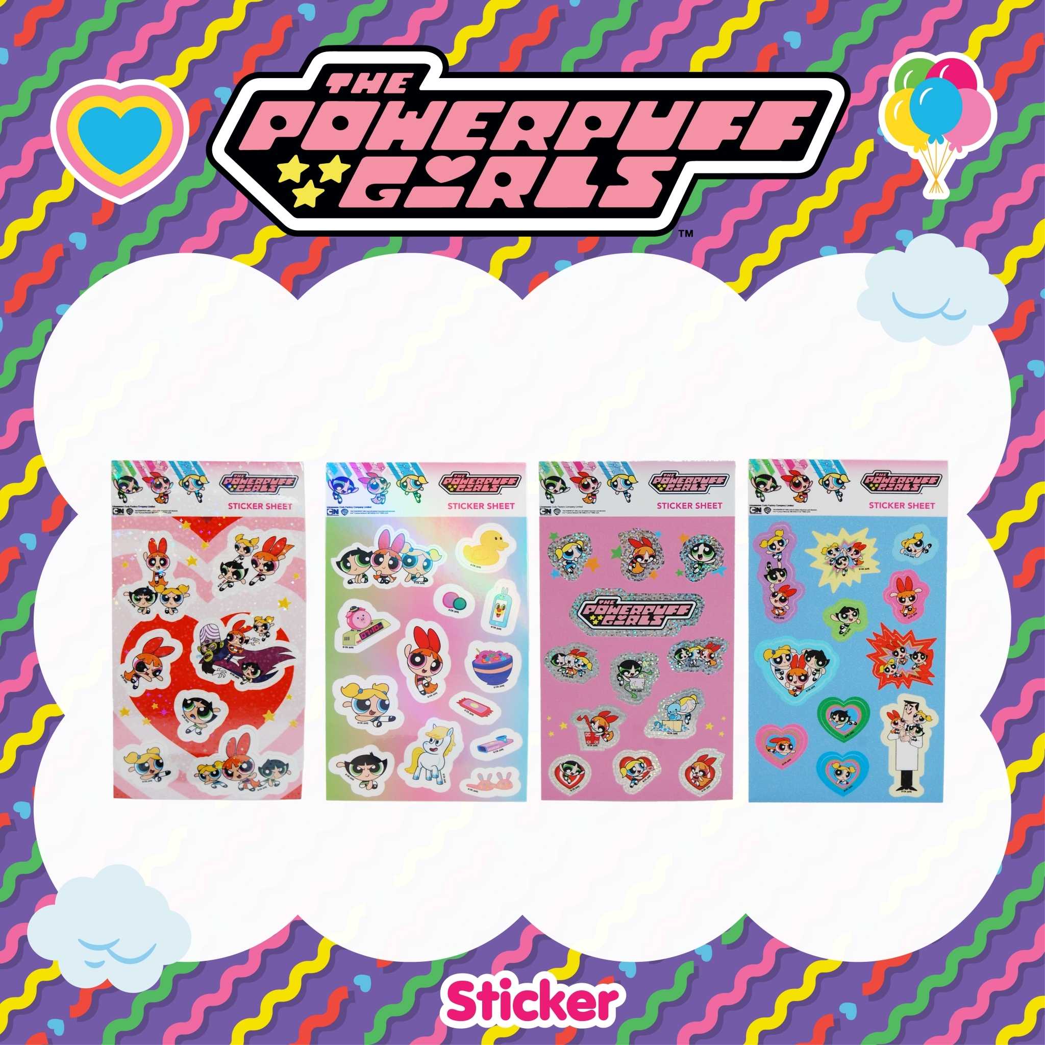 POWERPUFF GIRLS SHEET STICKER