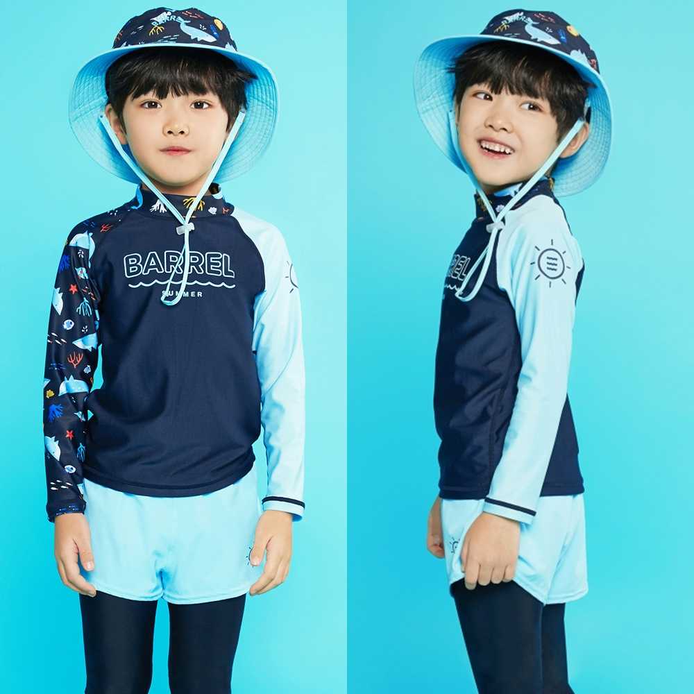 Kids Summer Rashguard Top DEEP NAVY