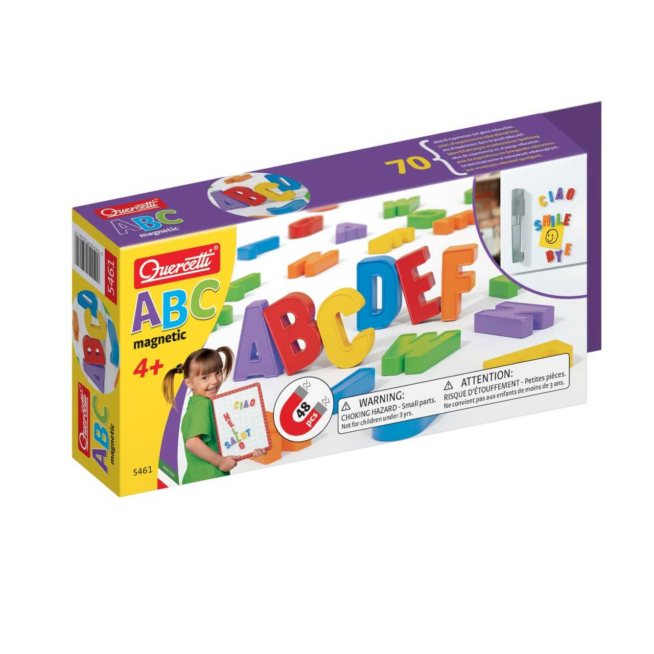 Quercetti Magnetic Letters - Upper Refill เซ็ตตัวอักษรแม่เหล็กตัวพิมพ์ใหญ่