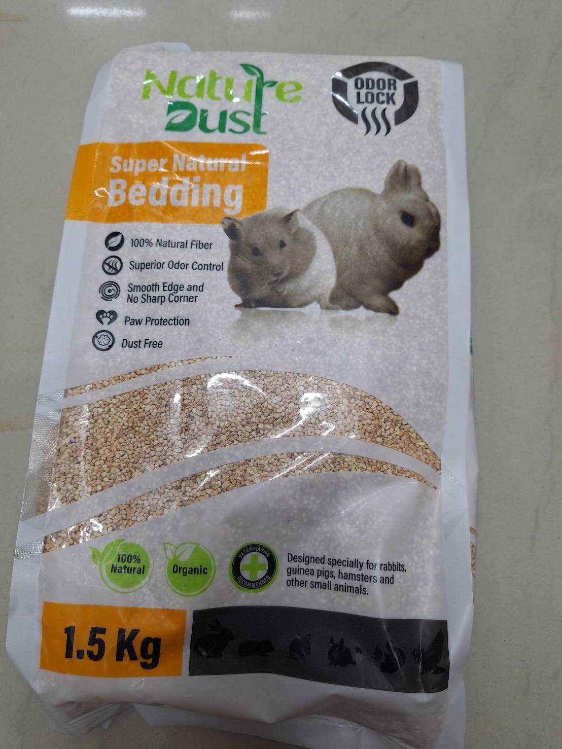 Nature Dust Super Natural Bedding ซังข้าวโพด รองกรง เม็ดละเอียด ไร้ฝุ่น 1.5กก.