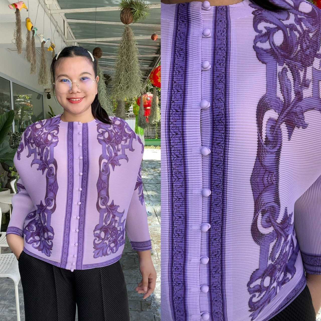 PleatByNisa A816 เสื้ออัดพลีทผ้าพรีเมียม เนื้อผ้าคุณภาพ Polyester100%