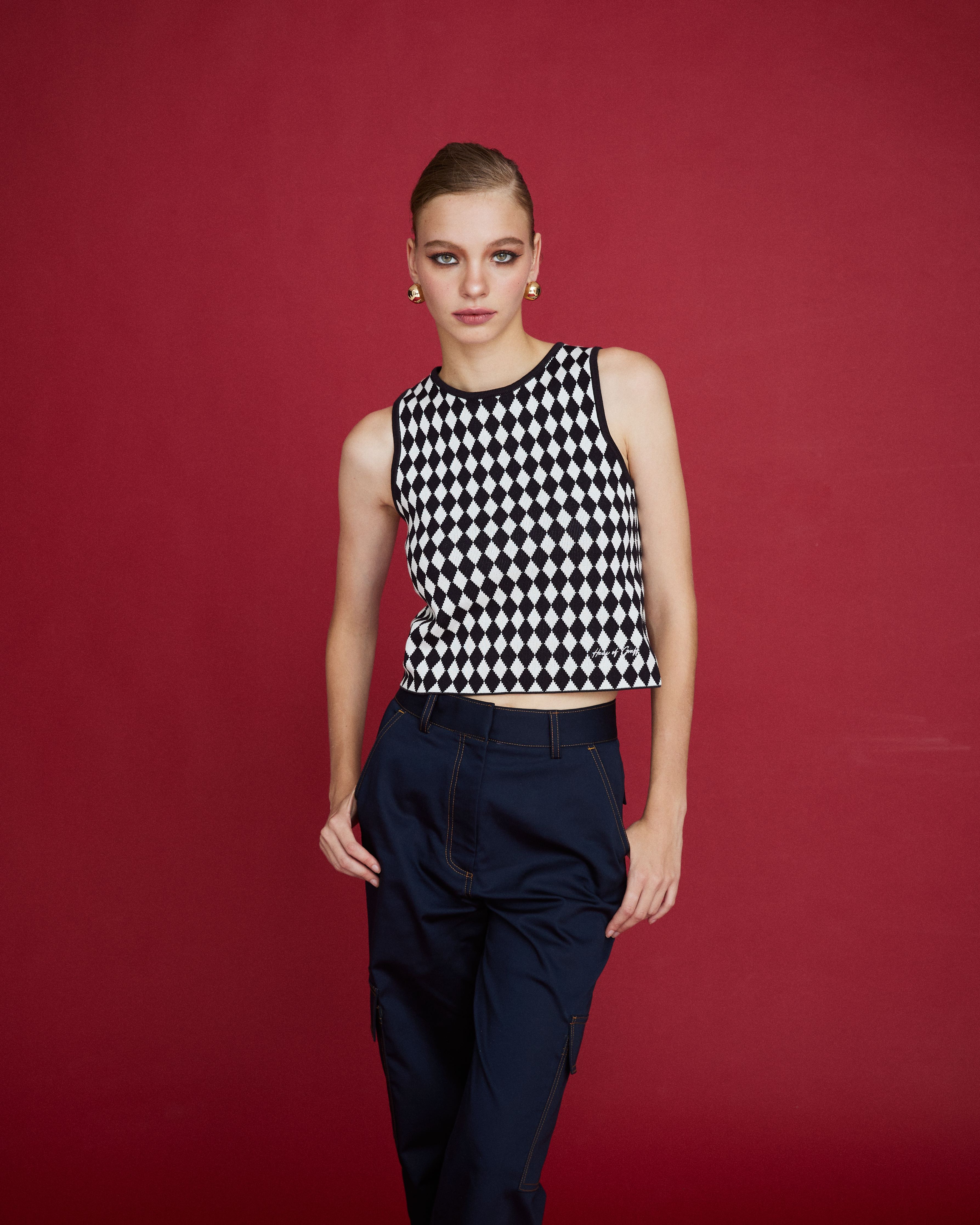 PIXEL KNIT TOP